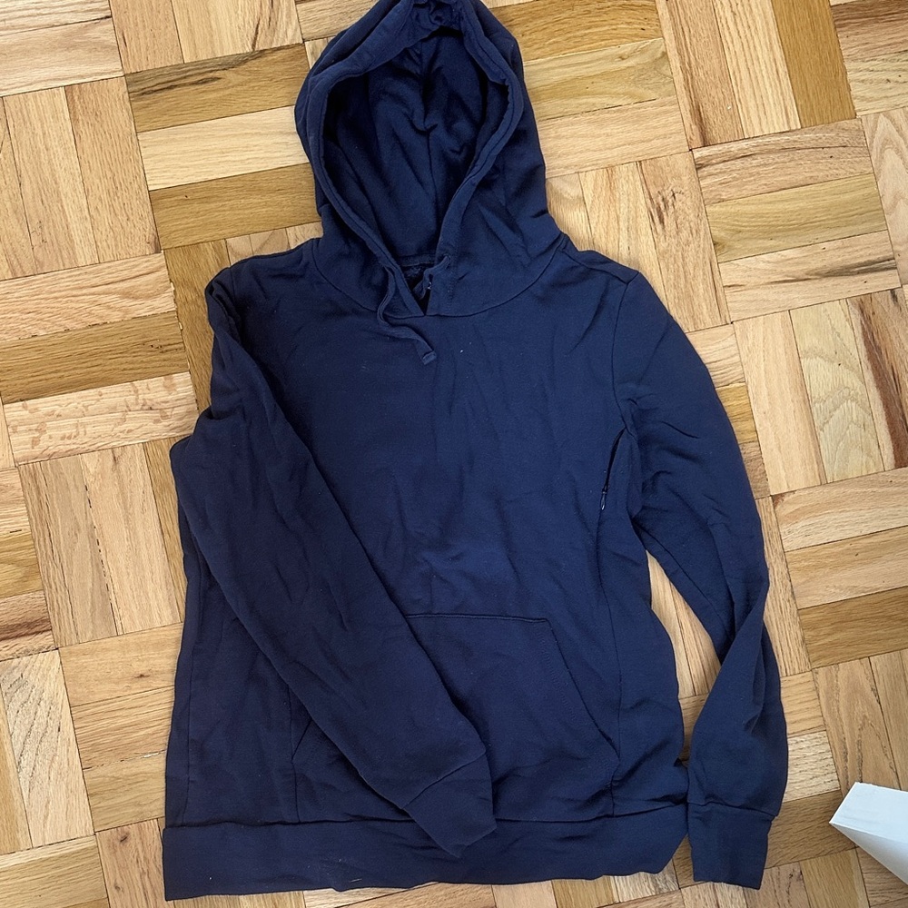 Quince women’s nursing Dark Blue Hoodie Sweater